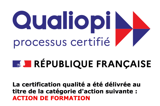 Logo Qualiopi — La certification qualité a été délivrée au titre de la catégorie : Actions de formation